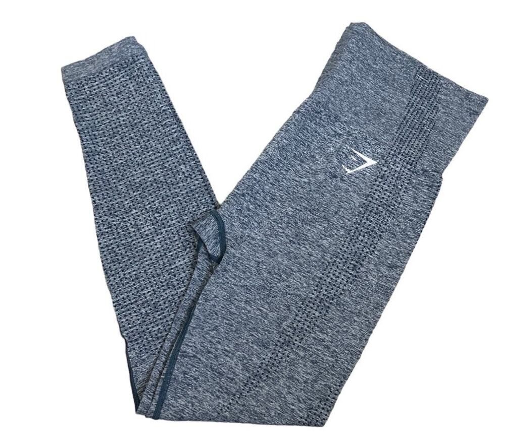 Gymshark Seamless Gray Blue Green Heathered Leggings Medium
